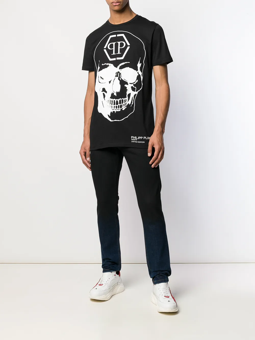 фото Philipp plein футболка с принтом skull