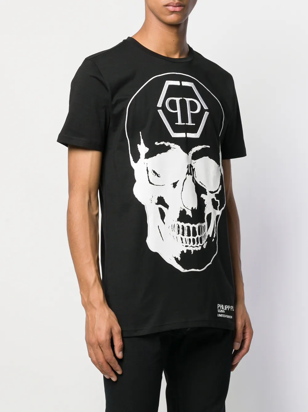 фото Philipp plein футболка с принтом skull