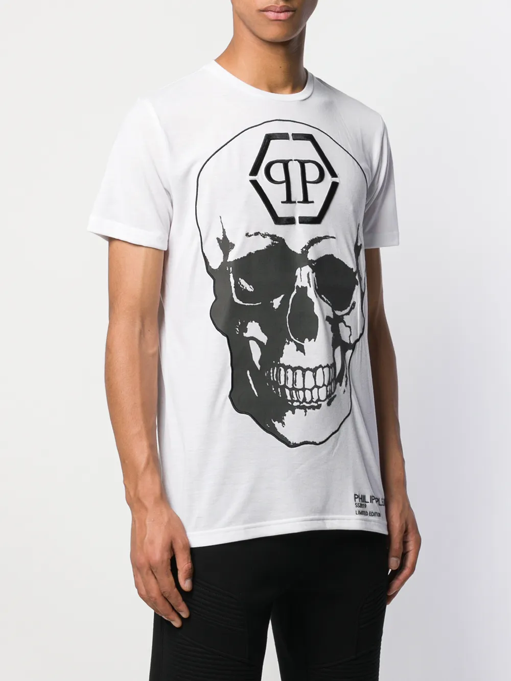 фото Philipp plein футболка с принтом skull