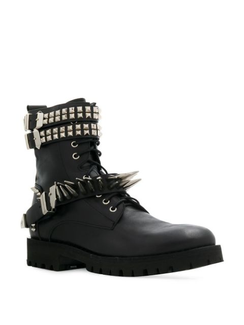 Shop Philipp Plein studded ankle boots with Express Delivery - FARFETCH