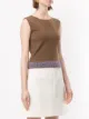 Chanel Pre-Owned floral hem knitted top