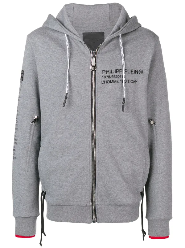 philipp plein grey hoodie