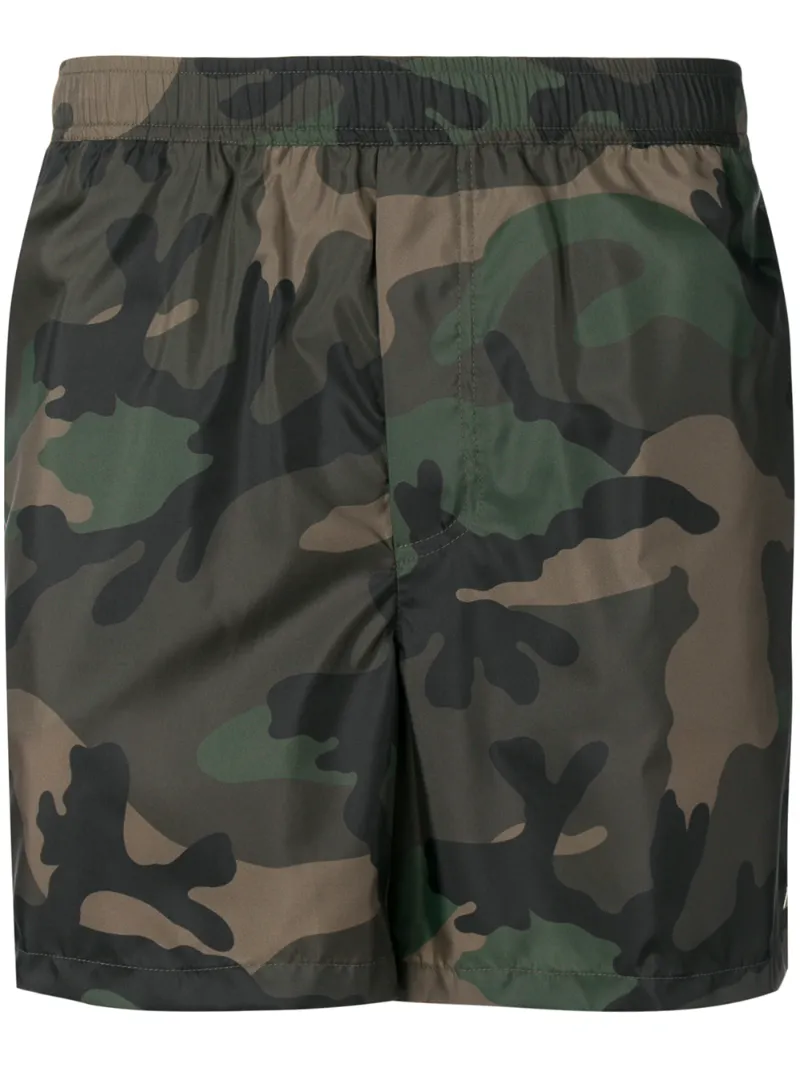Valentino – camouflage swim shorts – men – Polyamide – 44, 46, 52, 48, 54, 50 – Green