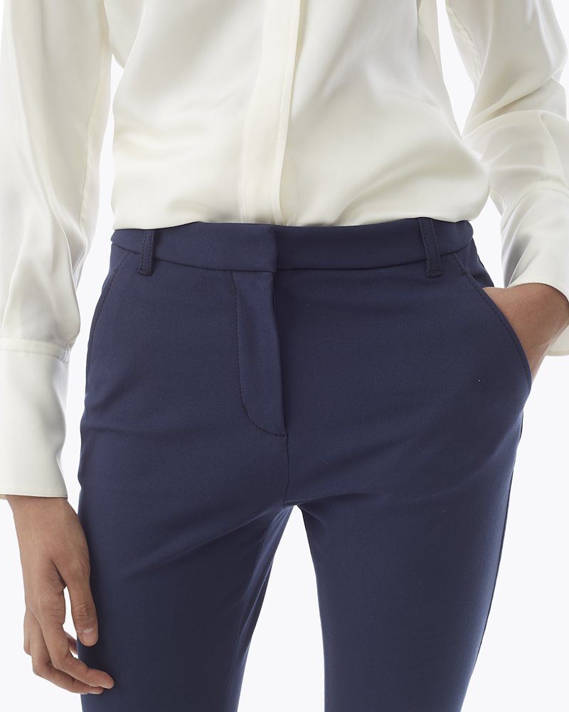Exclusive Straight Legging-blue #1 Exclusive Straight Legging, Navy stretch cotton Exclusive Straight Legging from 3.1 Phillip Lim. - 5