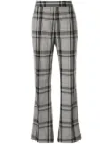 3.1 Phillip Lim Straight Leg Plaid Pant - Grey