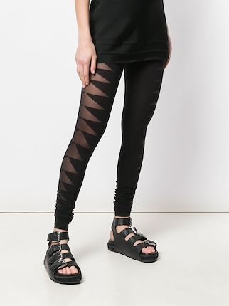 sheer details leggings展示图