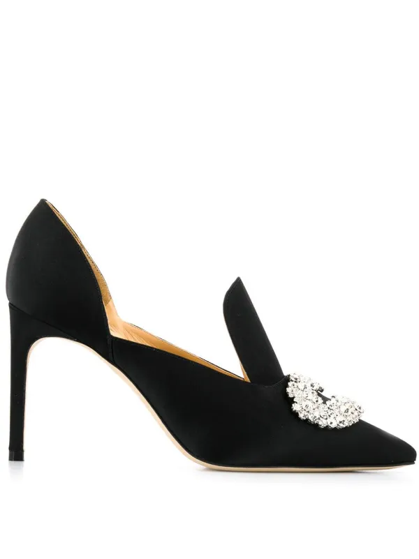 black crystal pumps
