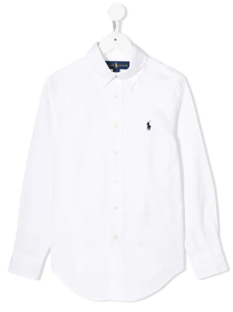 POLO RALPH LAUREN KIDS embroidered pony shirt