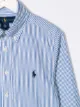 Ralph Lauren Kids قميص مخطط بياقة بأزرار سفلية