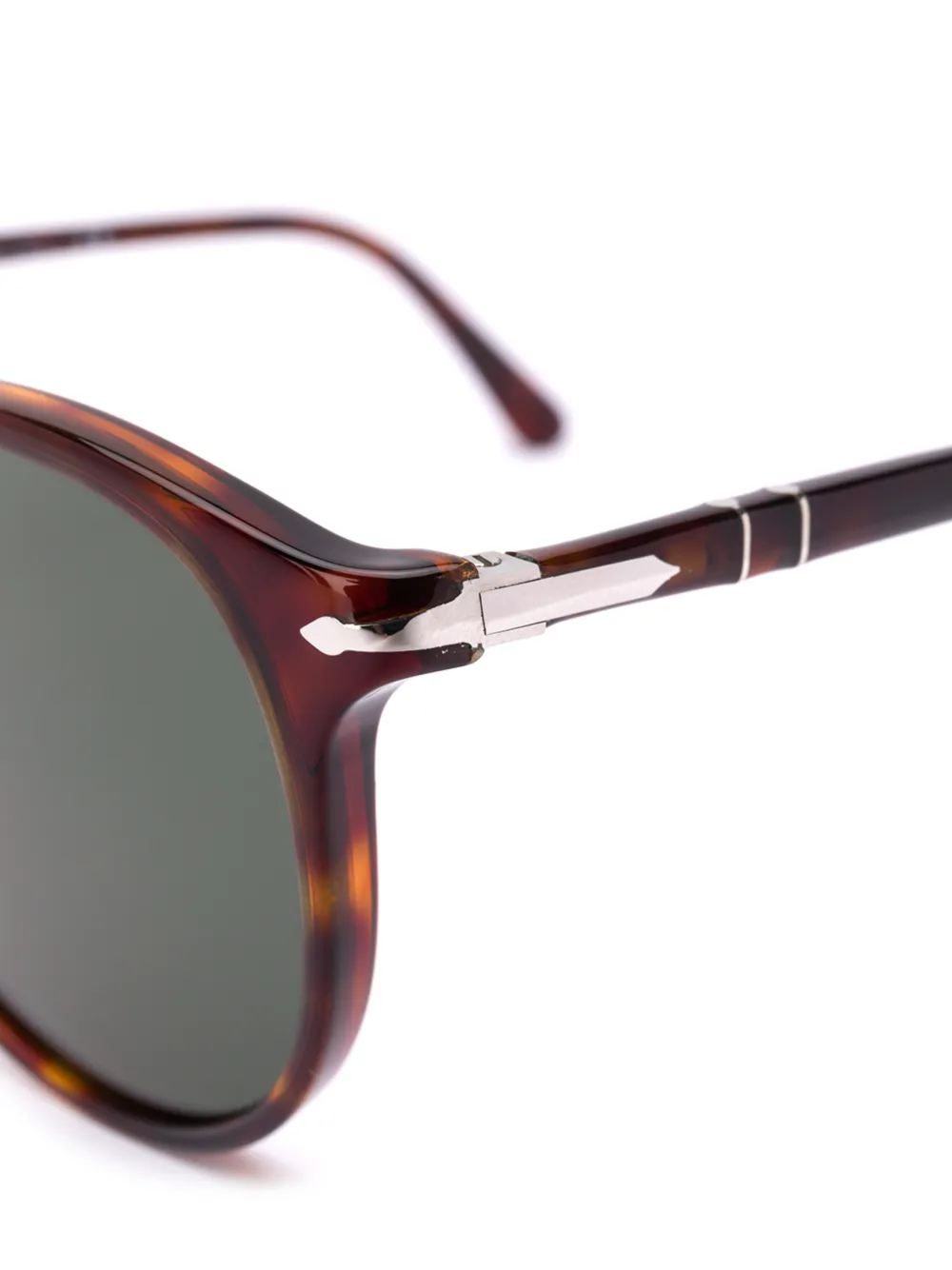 Persol Round Frame Sunglasses In Brown