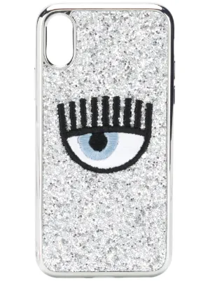 Moschino Pixelated Logo iPhone X/XS Case | Black | FARFETCH