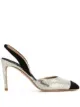 Image 1 of Giambattista Valli snake embossed slingback pumps