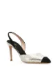 Image 2 of Giambattista Valli snake embossed slingback pumps