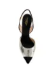 Giambattista Valli snake embossed slingback pumps