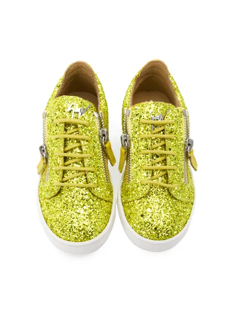 GIUSEPPE JUNIOR FLAT GLITTER SNEAKERS