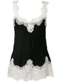 Gold Hawk lace detail top - Black