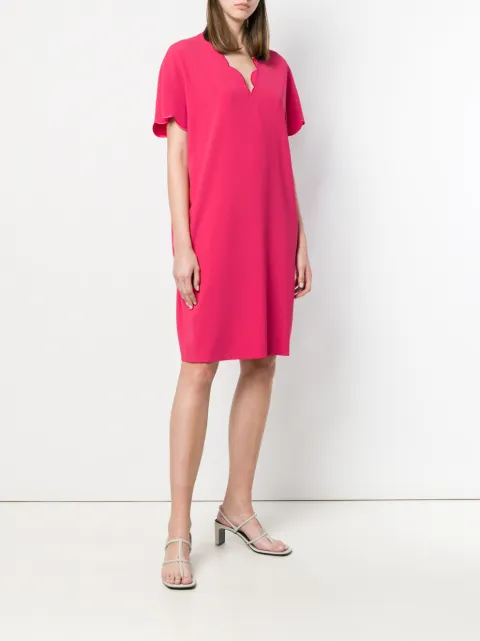 Escada Scalloped Edge Dress Farfetch