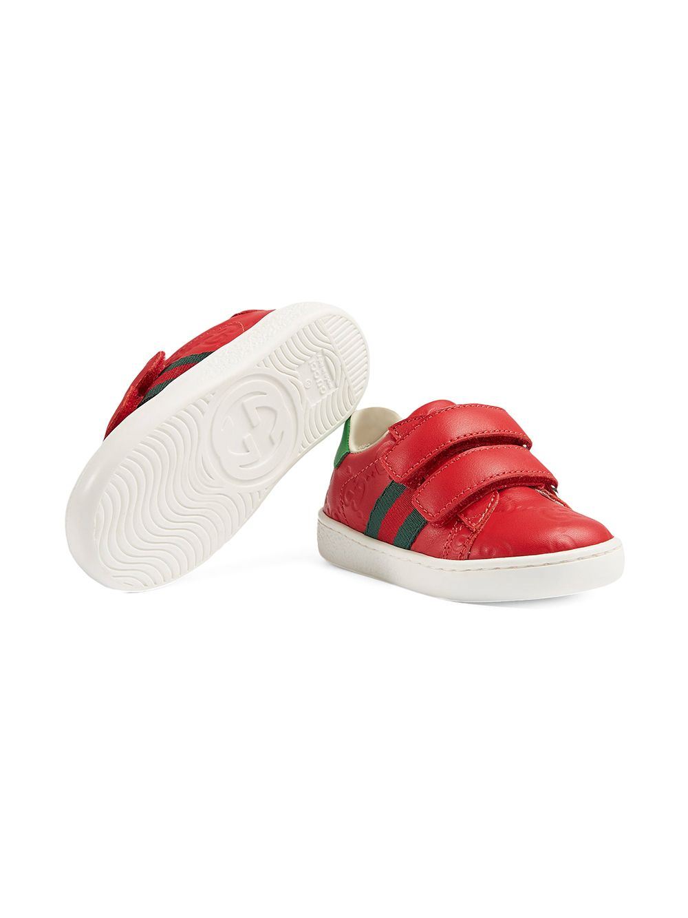 фото Gucci kids gg рельефные кроссовки