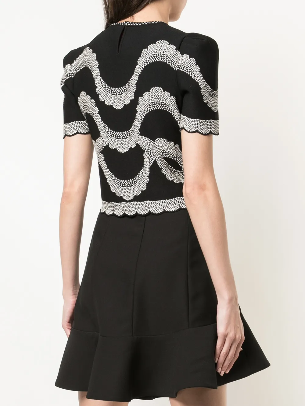 Alexander McQueen Top met geborduurd detail Zwart