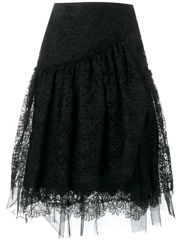 スカート ERMANNO SCERVINO Lace skirt Black Ermanno Scervino Lace Skirt Skirts Black | Wanan Luxury