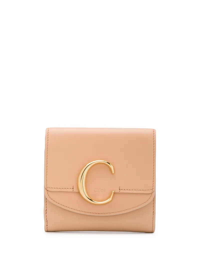 Chloé кошелек с откидным верхом и логотипом C