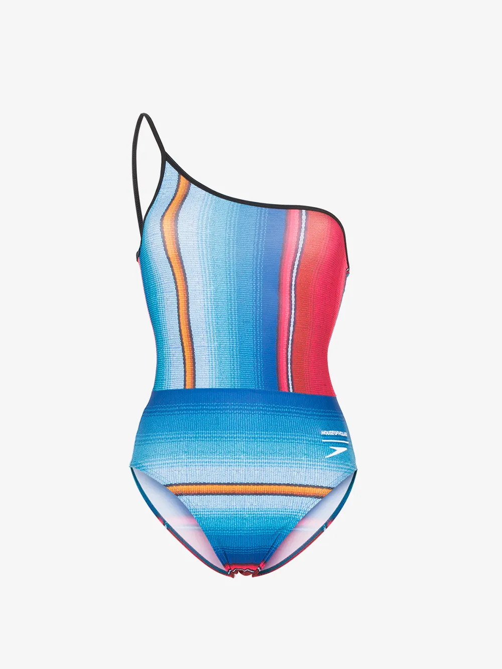 House Of Holland Suits HOUSE OF HOLLAND X SPEEDO ASYMMETRIC STRIPED SWIMSUIT