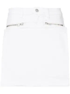 Prada デニム ミニスカート | ホワイト | FARFETCH JP