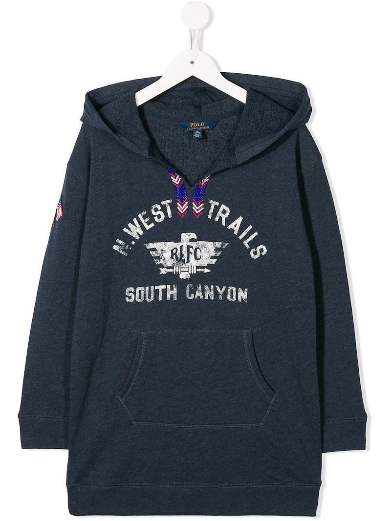 Ralph Lauren Kids худи с графическим принтом