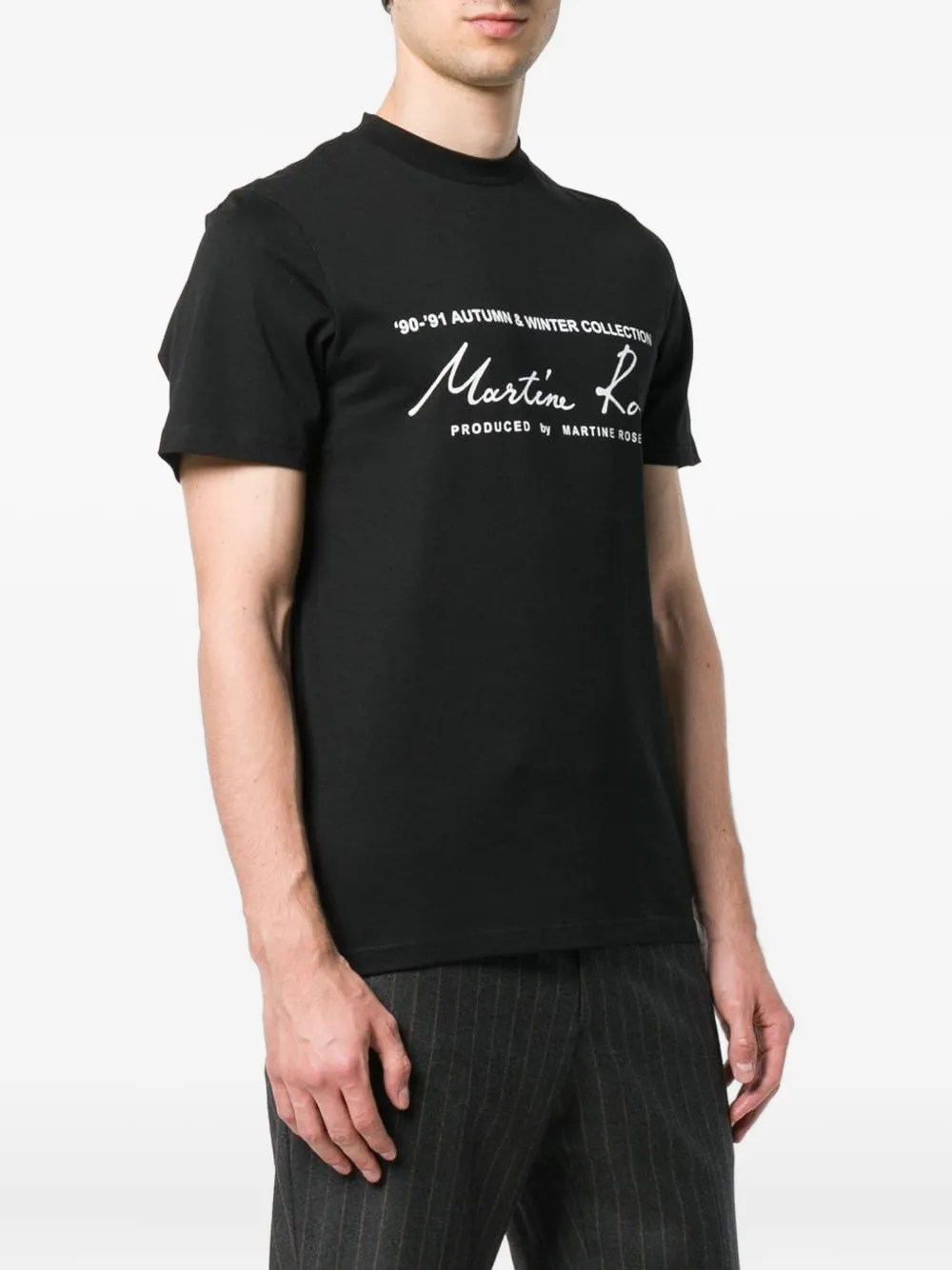 Martine Rose T-shirt met print Zwart