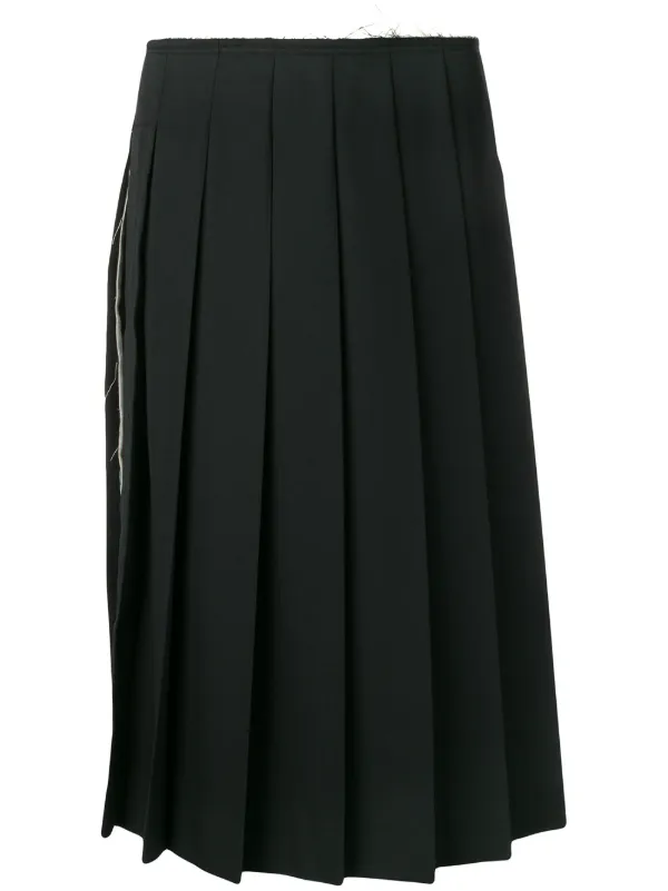 comme des garcons pleated skirt