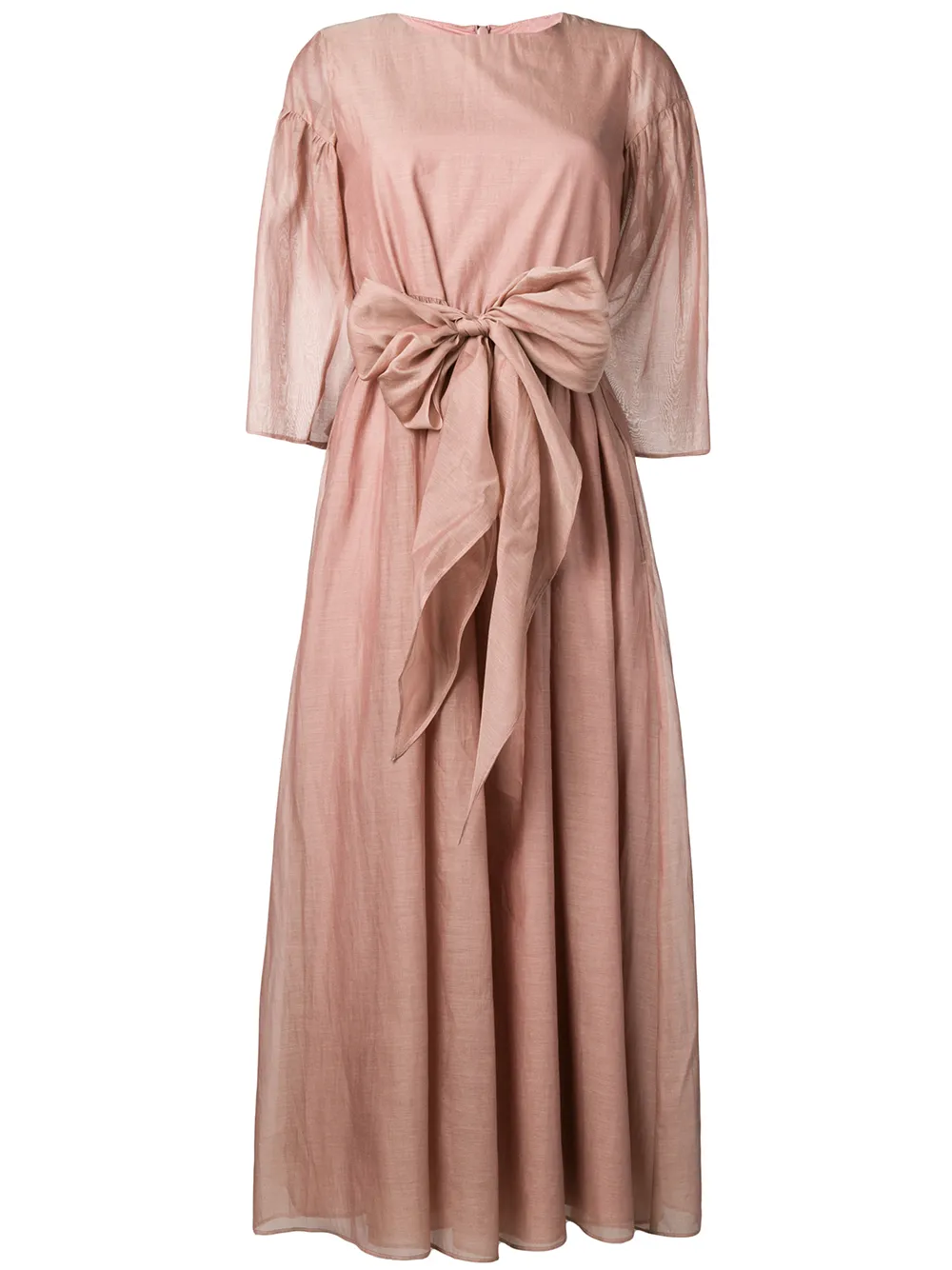 Max Mara Dresses 'S MAX MARA BOW DETAIL MAXI DRESS - PINK