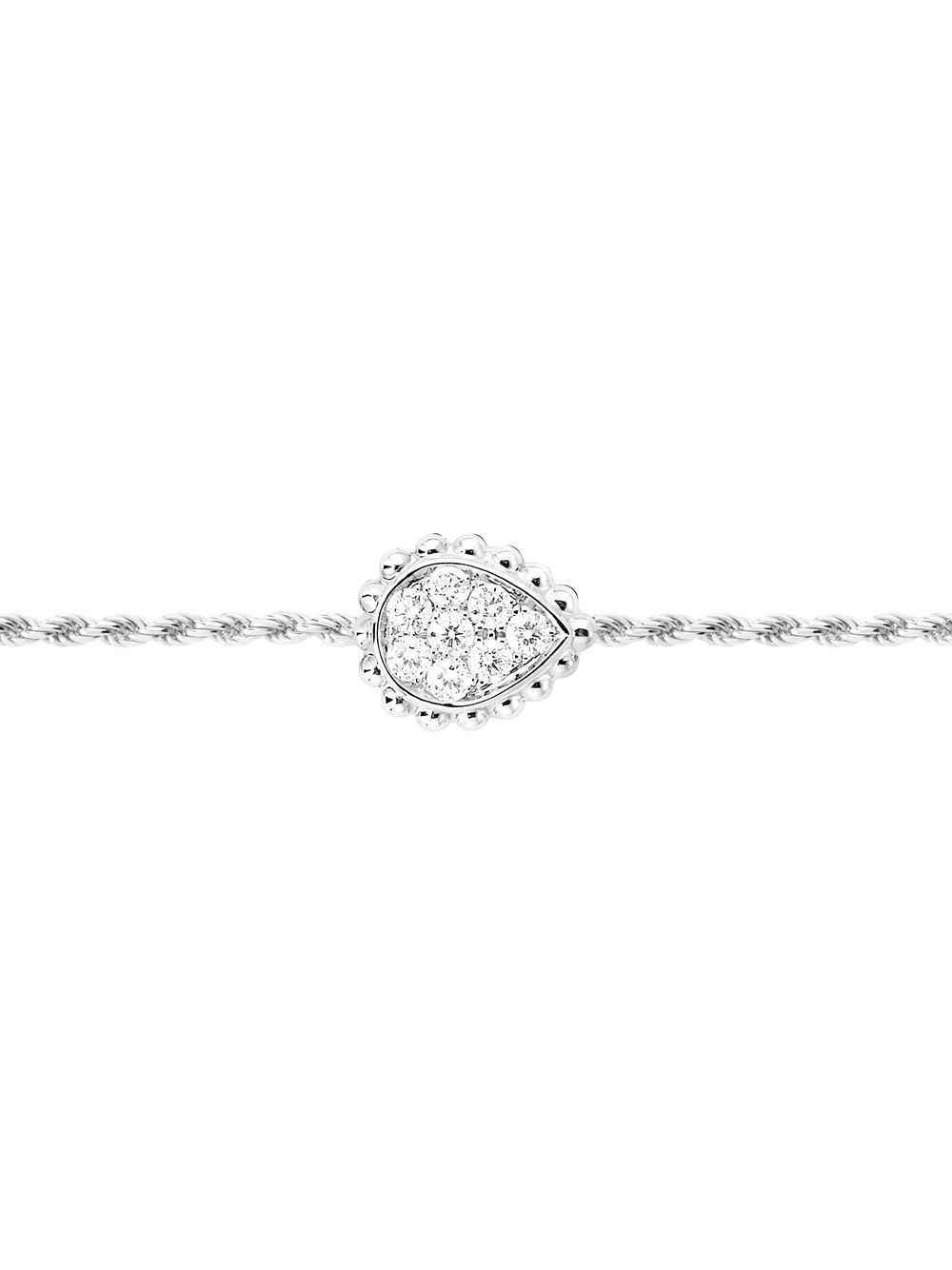 Shop Boucheron 18kt White Gold Serpent Bohème Diamond Xs Motif Bracelet In Wg