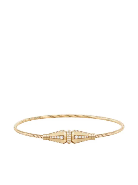 Boucheron 18kt yellow gold Jack de Boucheron single wrap diamond bracelet