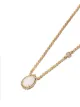 Boucheron 18kt yellow gold Serpent Bohème mother-of-pearl teardrop and diamond XS motif pendant necklace