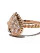 Boucheron 18kt rose gold Diamond Serpent Bohème S motif ring
