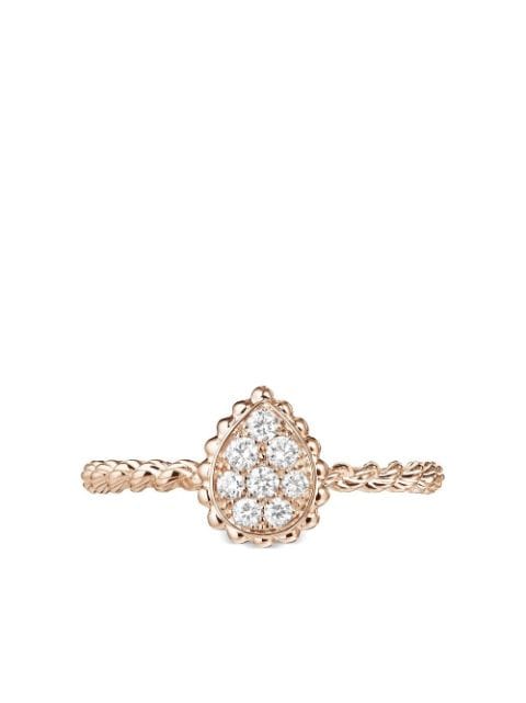 Boucheron anillo Serpent Bohème XS en oro rosa de 18kt con diamantes