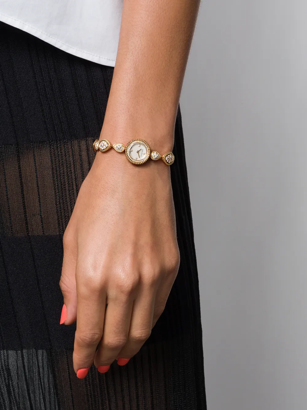 Boucheron ساعة 'سيربان بويم' ذهب أصفر عيار 18 مرصعة بألماس 18 ملم | Image 2