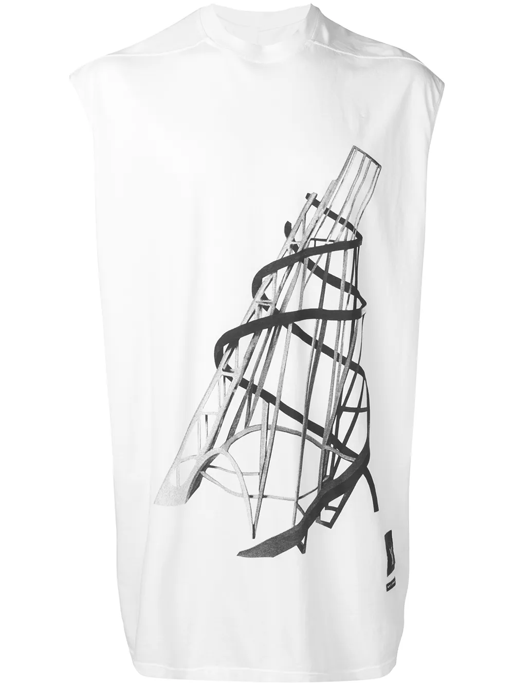 Rick Owens Drkshdw Tops RICK OWENS DRKSHDW BABELE TANK TOP - WHITE