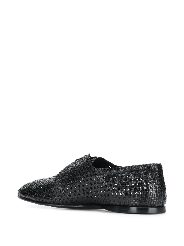 Dolce Gabbana hand-woven Derby Shoes Black FARFETCH OM - Main Image