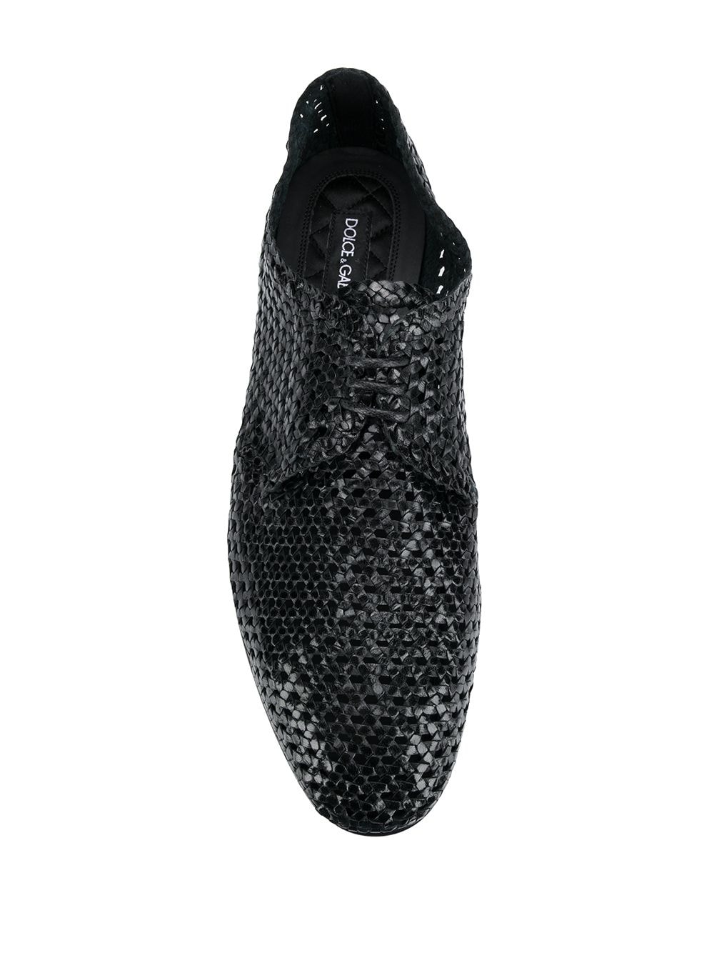 фото Dolce & Gabbana плетеные туфли на шнуровке