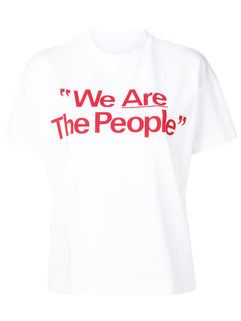 фото Sacai футболка с принтом 'we are the people'