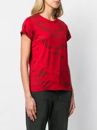 rag and bone red camo t shirt