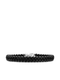 David Yurman sterling silver Woven Box Chain bracelet (10mm) - Black
