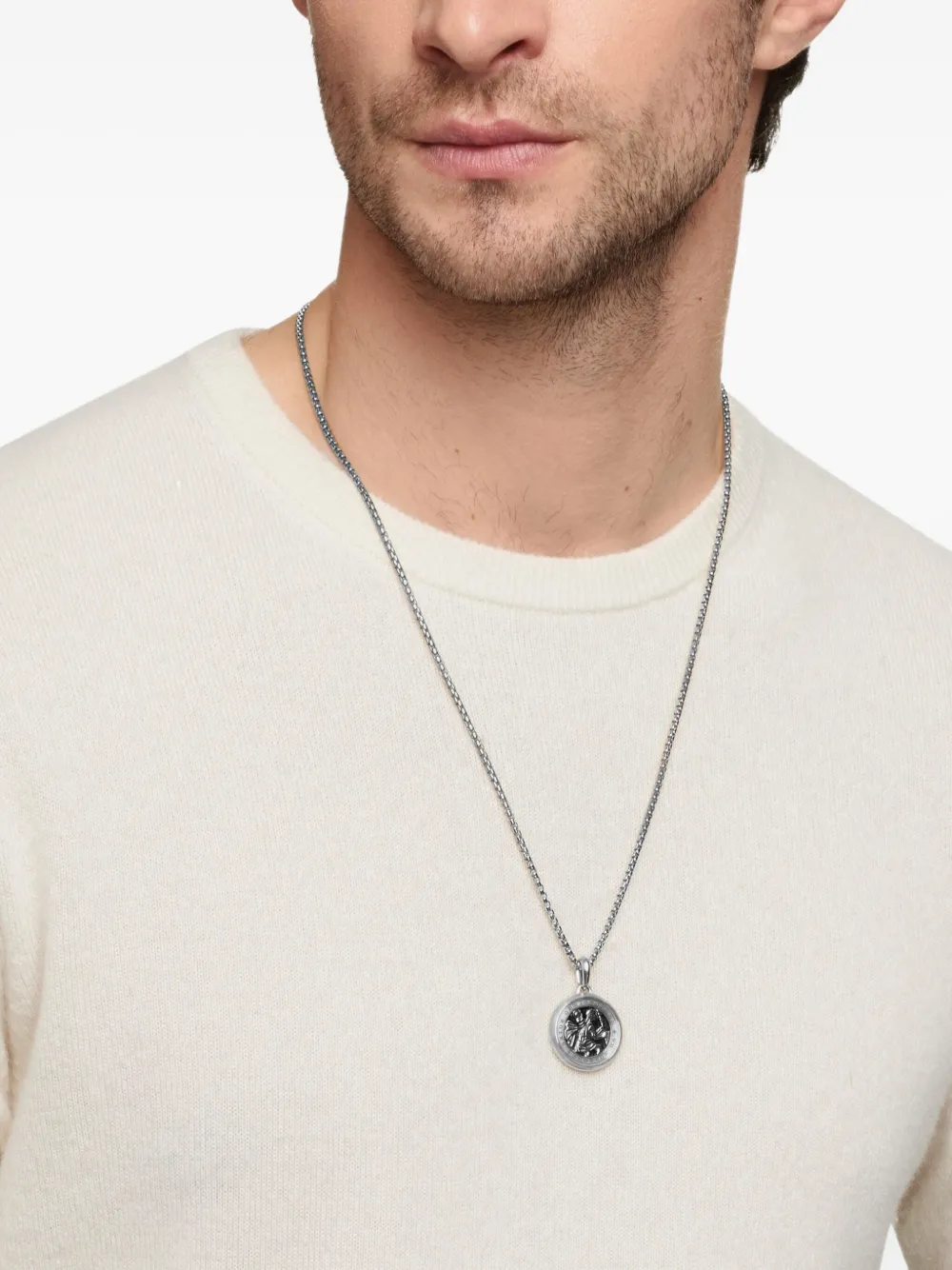 David Yurman pendentif St. Christopher en argent sterling (34,5 mm) | Image 2