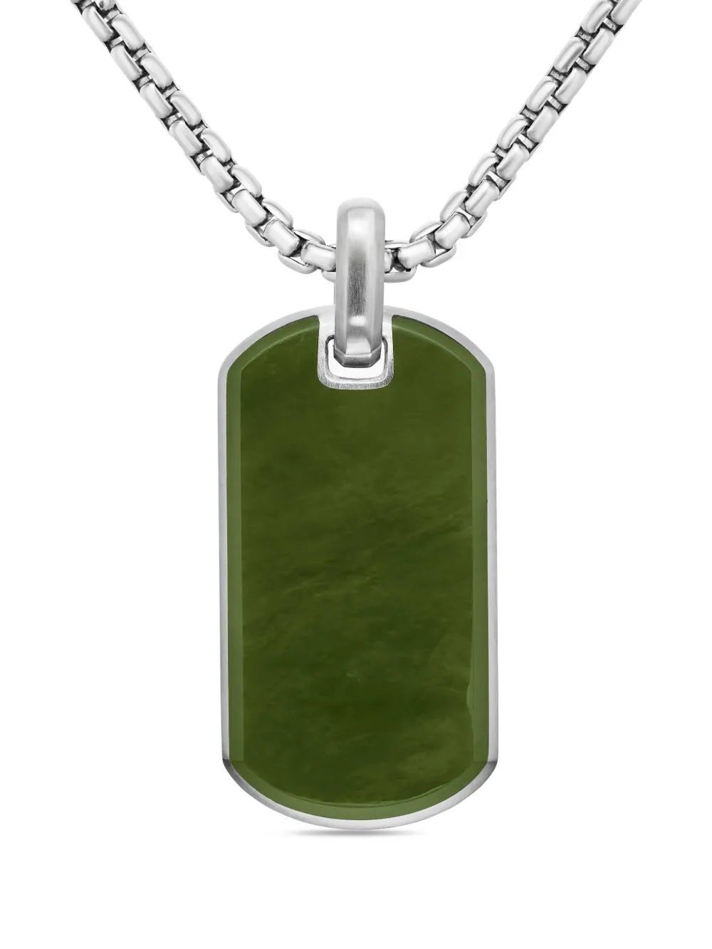 David Yurman Targhetta Chevron in argento sterling (35mm) | argento | Image 1