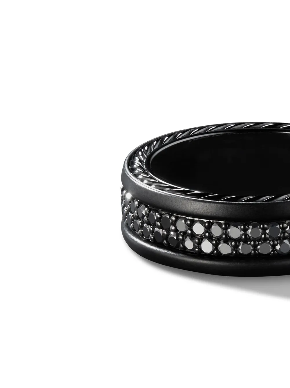 David yurman black hot sale diamond band