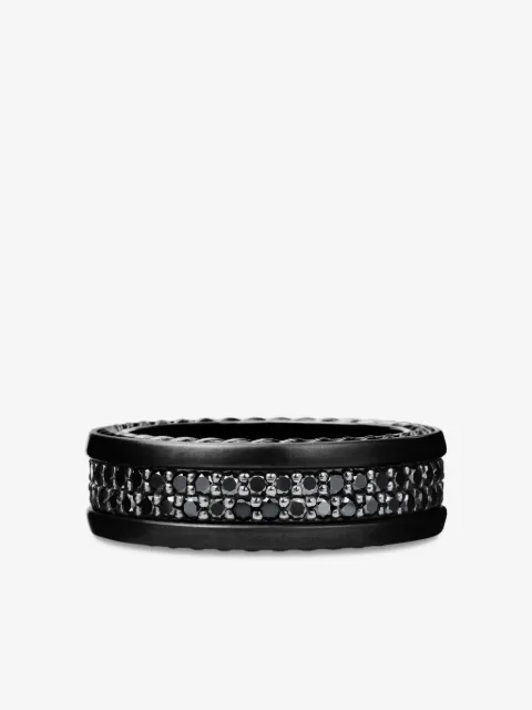 David Yurman anillo Streamline Two Row con diamantes de 6.5mm