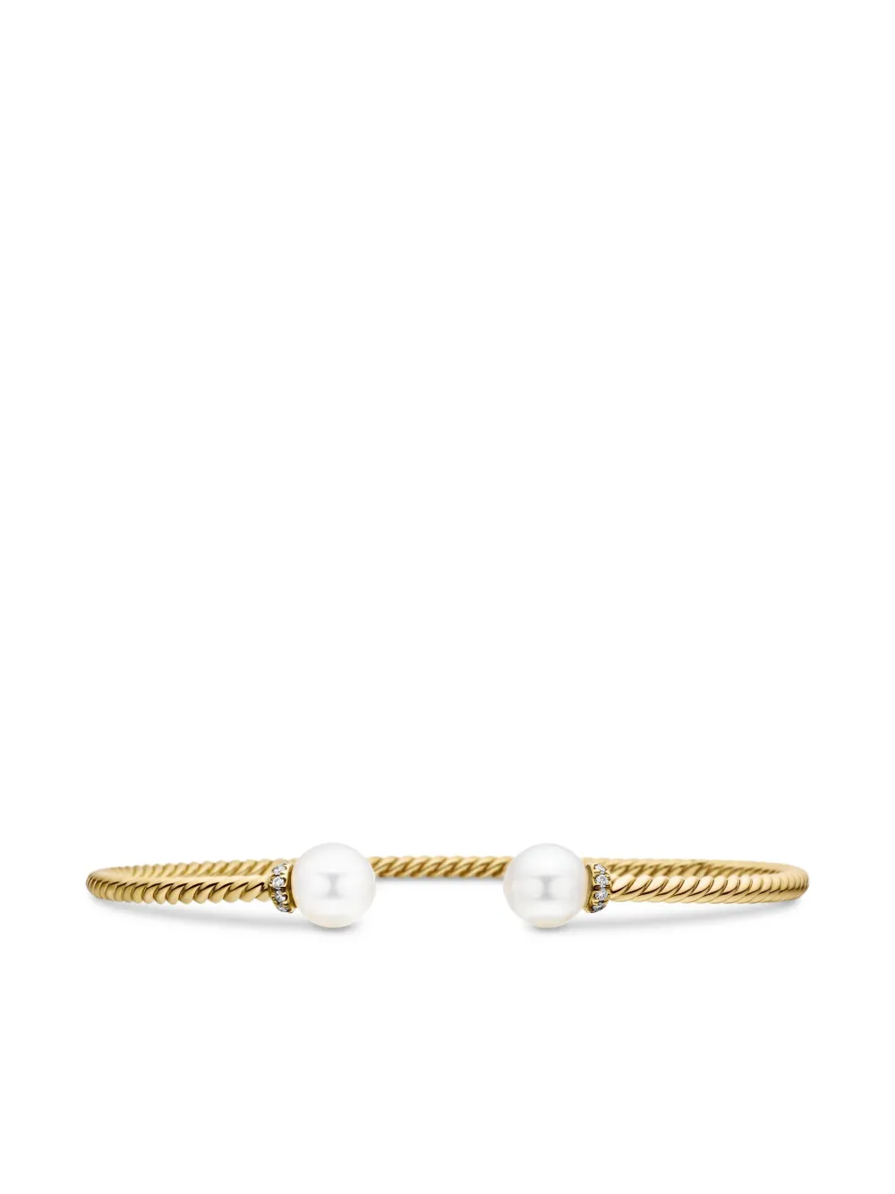 David Yurman 18kt yellow gold Solari Cablespira diamond bracelet(2.3mm) | Gold | Image 1