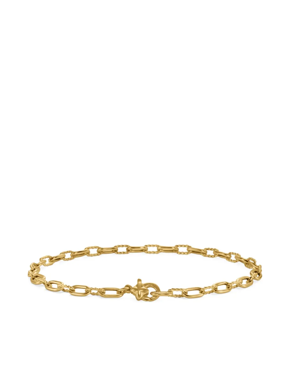 David Yurman 18kt Yellow Gold DY Madison Chain Bracelet (3mm