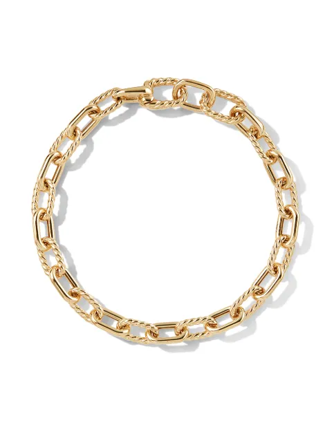 David Yurman 18kt yellow gold DY Madison chain bracelet (6mm)